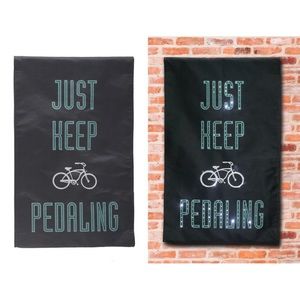 NIB Light Up Bicycle Bike Wall Canvas B/O  See Video!